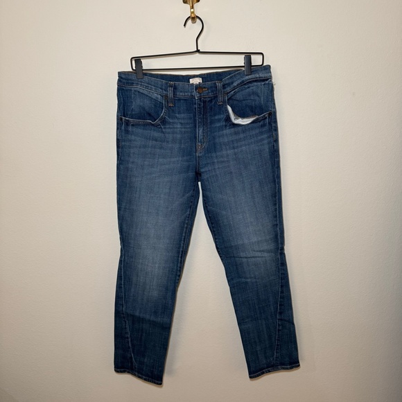 J. Crew Jeans Women's Size 28 Blue Medium Wash Denim Casual Everyday Stretch - Picture 1 of 5